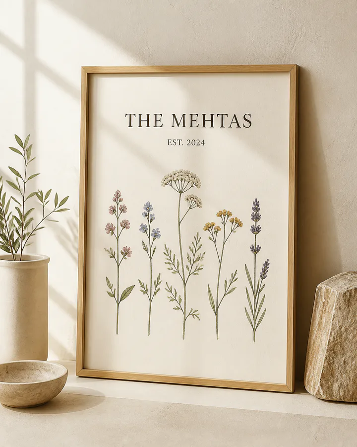 Personalized wall art gift for a new beginning