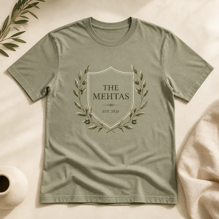 Personalized family name T-shirt gift for kids